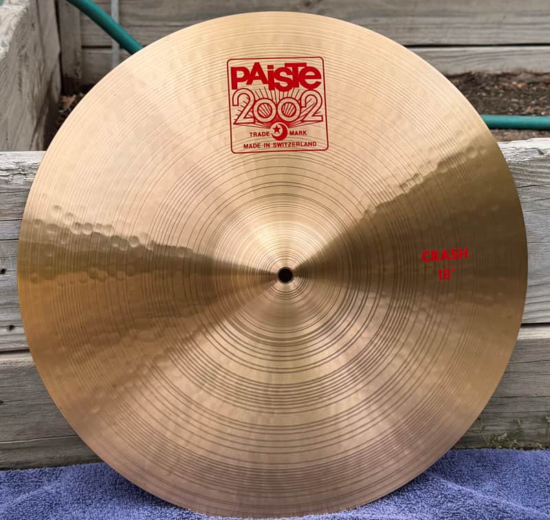 Paiste 18" 2002 Crash Cymbal 1980 - Present - Traditional image 1