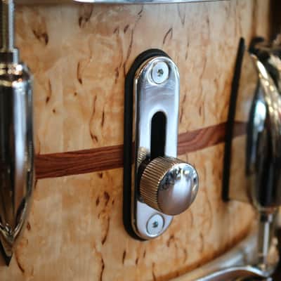 Sonor 13x 5.75" Benny Greb Signature Beech Snare Drum with Teardrop Lugs and Bubinga Inlay image 5