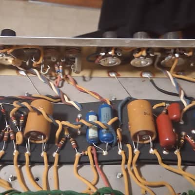 1965 Fender Bassman Rare  AA165  Circuit  - Black image 14