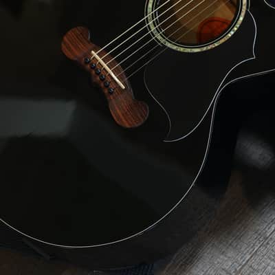 2004 Gibson EC Special Acoustic Guitar Black Ebony + OHSC image 7