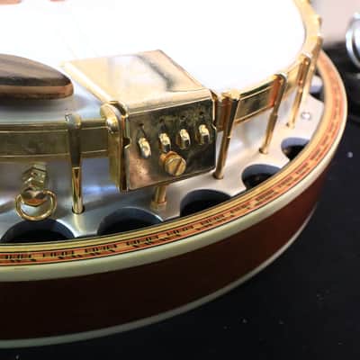 Crown Kent Vintage 4 String Banjo with Block Inlays MIJ Japan image 16