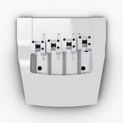 Hipshot Rickenbacker 4String .676 Bass Bridge Brass Chrome 17.2mm Spacing (Pre 2020) image 2