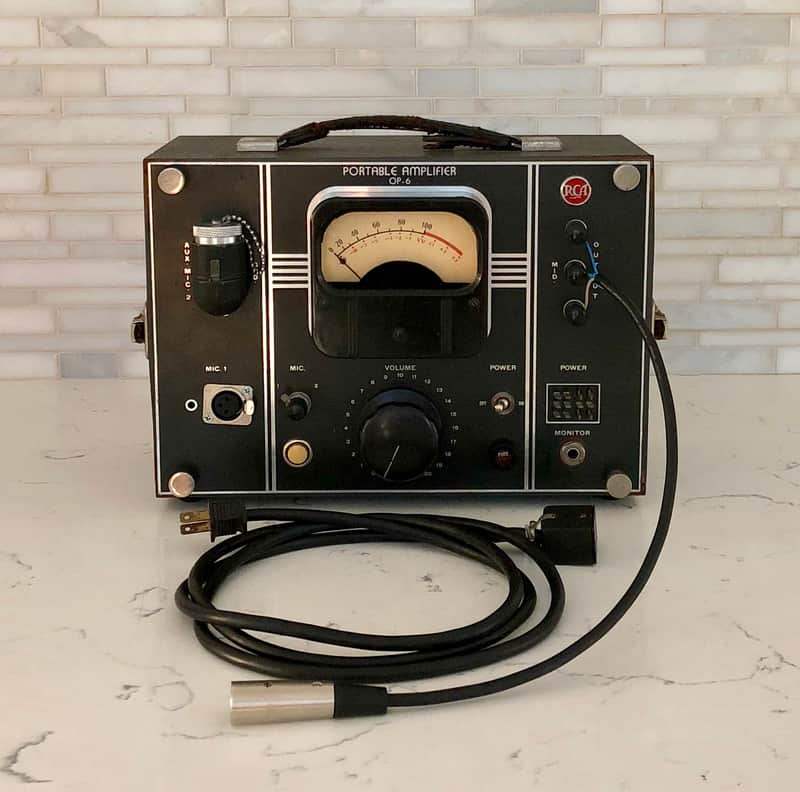 RCA Portable Amplifier OP-6 Microphone Preamp image 1
