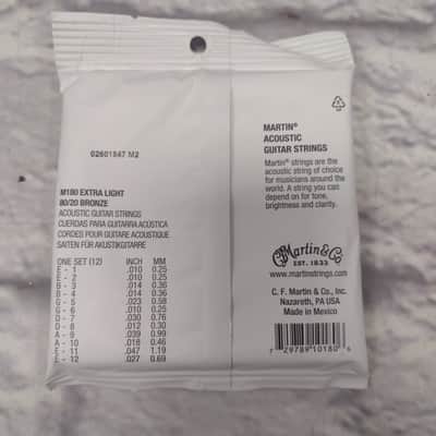 Martin Extra Light M180 80/20 12 String Pack image 2
