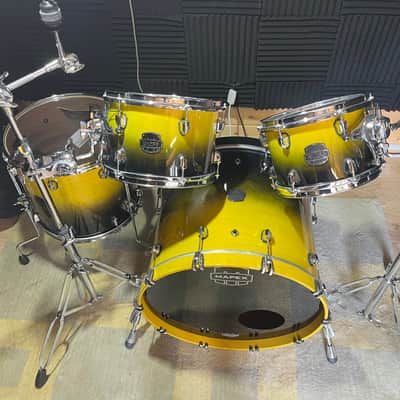 Mapex SR529XU Saturn Rock 10x7/12x8/16x14/22x18" 4pc Shell Pack 2021 - Present - Sulphur Fade image 2