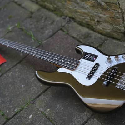 Fender American Ultra II Jazz Bass® - Texas Tea image 7