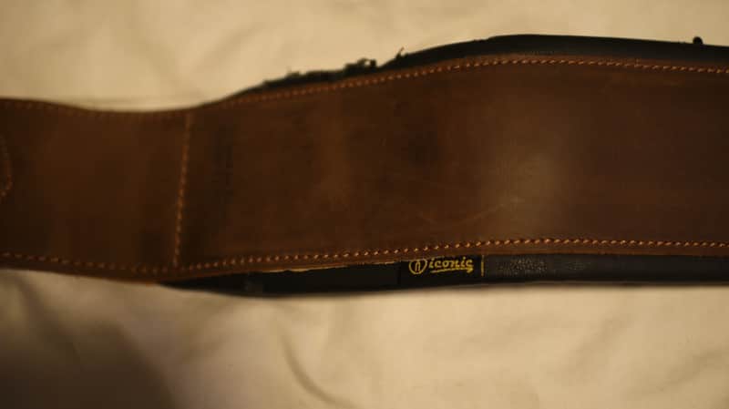 Iconic Leathers 3.25" Wide Brown Dual Padded Leather strap image 1