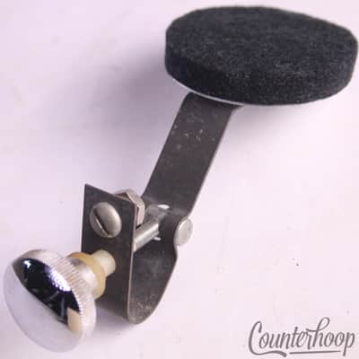 *Ludwig Muffler Black Felt Chrome Round Knob Snare/Tom Drum Vintage 70s-80s USA* image 1