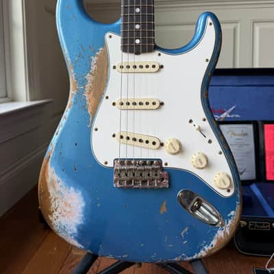 2025 Fender Custom Shop Stratocaster Pro SR25 Super Heavy Relic - Aged Lake Placid Blue image 2