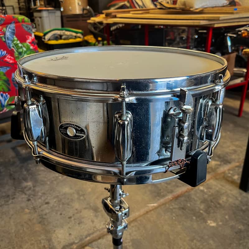 Slingerland 5x14" 8-Lug Chrome Over Steel Snare Drum image 1