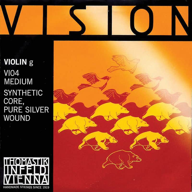 Thomastik-Infeld VI04 Vision Silver-Wound Synthetic Core 4/4 Violin String - G (Medium) image 1