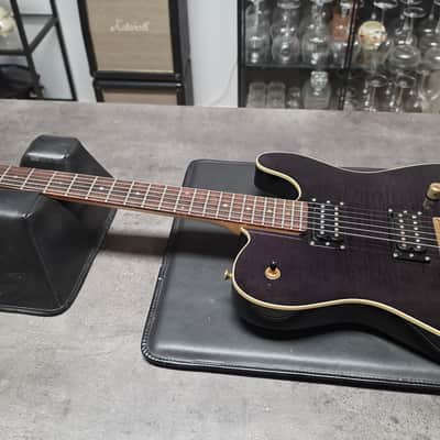 ESP Telecaster Custom Shop TE HH Fender Headstock Troublemaker LP 4-Knob MIJ Japan Tele Mahogany Body Maple Cap Pro Artist Vintage Guitar Deluxe Abalone Dot Inlays image 4