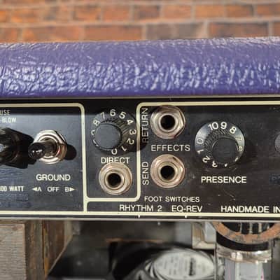 Vintage 1980s Mesa Boogie Mark III Purple Stripe 100-Watt Guitar Amp Retolexed Purple NO EQ image 13