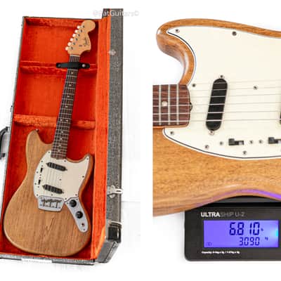 1966 Fender Duo-Sonic II in Natural with Original Case 6.8lbs image 7