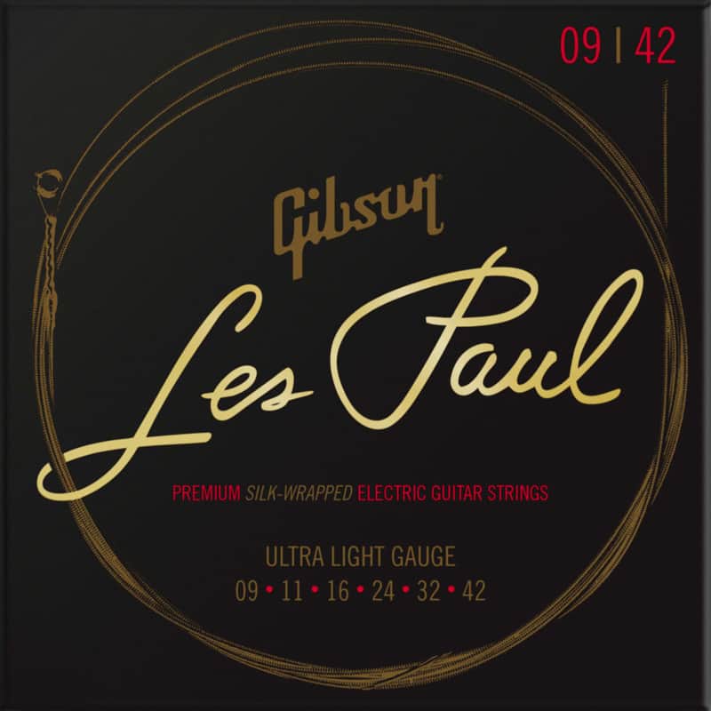 Gibson SEG-LES9 Les Paul Premium Electric Guitar Strings - Ultra Light (9-42) image 1
