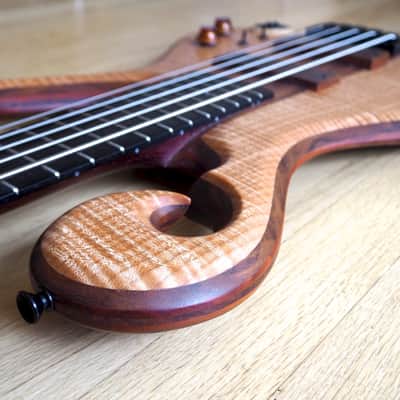 2015 Carl Thompson Custom 5 String Electric Bass Guitar Scroll Les Claypool image 9