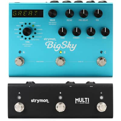 Strymon BigSky Multidimensional Reverb Pedal and Multi Switch Plus Pack image 1