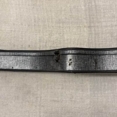 Vintage 1960’s Silver Black Faux Tweed Offset Guitar Case Harmony Silvertone Kay Supro Airline image 2