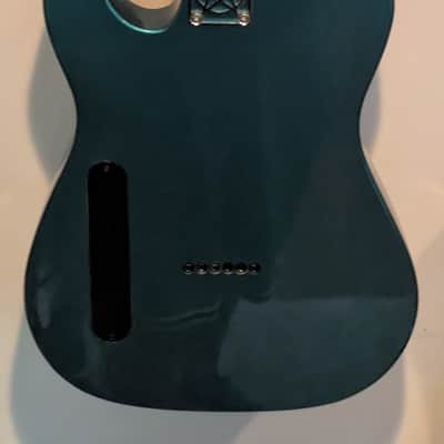 Wide Load Short Scale Tele Bass - Metallic Sherwood Green image 5