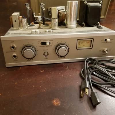 Roberts Small stereo tube amp project with case and AlNiCo speakers 1960s image 1