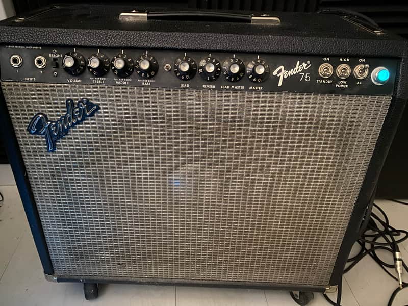 Fender 75 2-Channel 75-Watt 1x12" Guitar Combo 1980 - 1982 - Black image 1