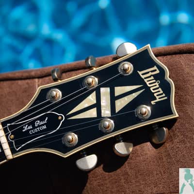 1990 Burny RLC-70 - 60's Style Les Paul Custom w Upgraded EMG 81/85's & Locking Grovers - Pro Set Up w Perfect Frets/Action/Intonation! image 2