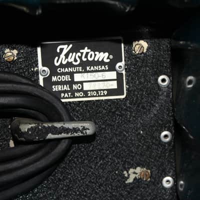 Kustom K150-6/1x15 Bass Combo with Blue Roll & Tuck on Wheels image 9