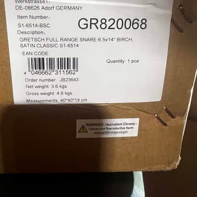Gretsch 6.5" x 14" Full Range Birch Snare Drum - Satin Classic image 6