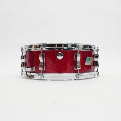 LUDWIG 70s JAZZFEST 14"x 5" SNARE DRUM 1970s - Red Sparkle image 3