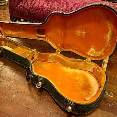 Ess & Ess Vintage Guitar Case 1950s - Black and Gold image 1