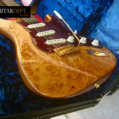 ♚ AS NEW ♚ 2022 Fender CUSTOM SHOP Artisan BURL Maple STRATOCASTER ♚AAAA ♚ EBONY ♚ Handwounds ! image 23