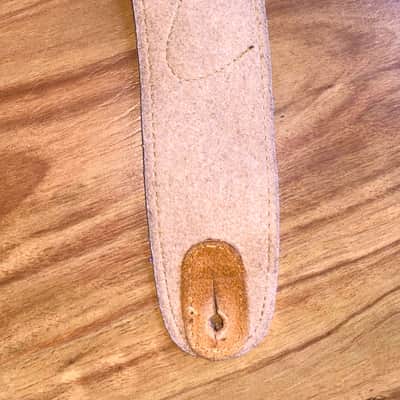 Rare Vintage Crocodile Brand Quality Leather Standard Guitar Strap USA Made! image 2