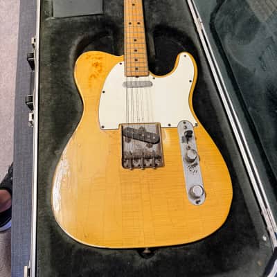 1969 Blonde Fender Telecaster with Maple Fretboard and Hardshell Case image 1