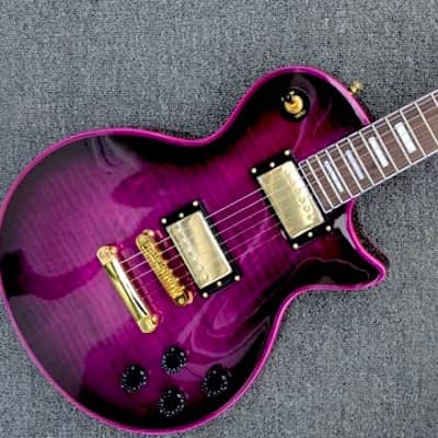 FireFly FFLP Elite Purple Bat Electric Guitar * Elite Model Gold Hardware * Fire Fly Les Paul Style image 3
