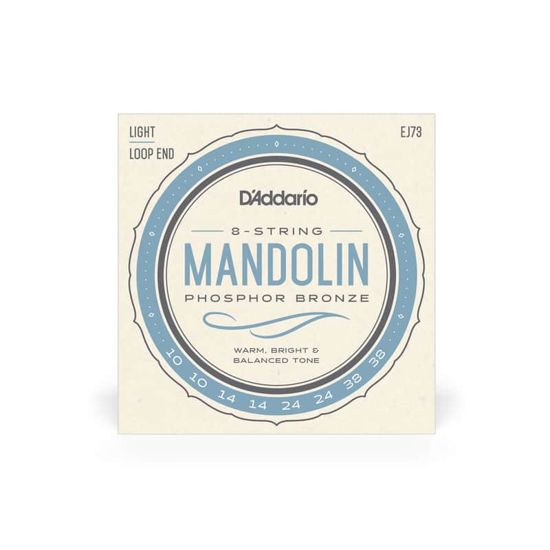 D'Addario Mandolin 8 String EJ73 Phosphor Bronze 10-38 Gauges image 1