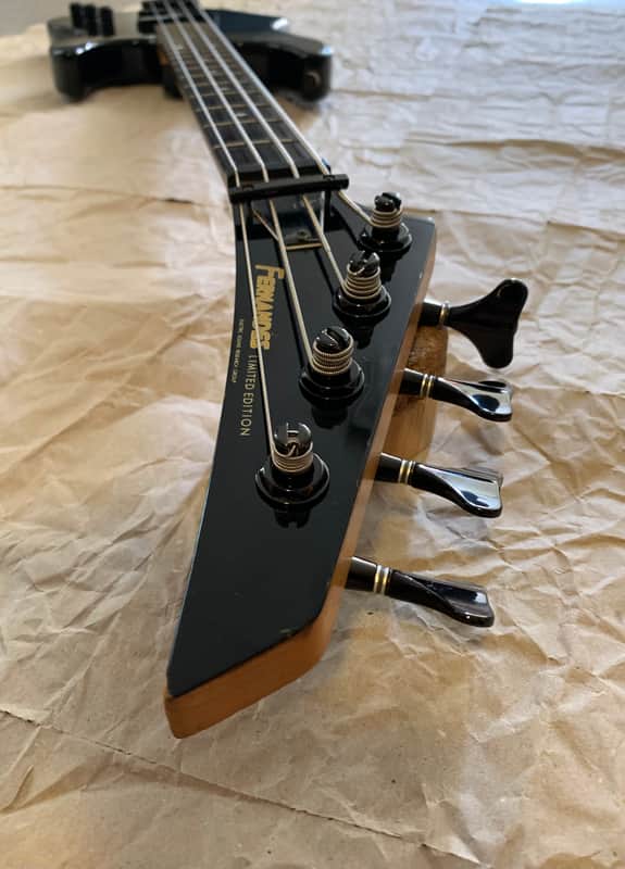 Fernandes PJ50 Bass 1980s Black electric rock bass Limited Edition