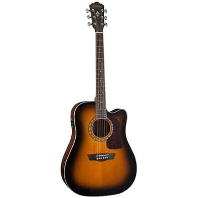 Washburn Heritage J40SCE Jumbo Electro Acoustic Guitar - Natural image 2