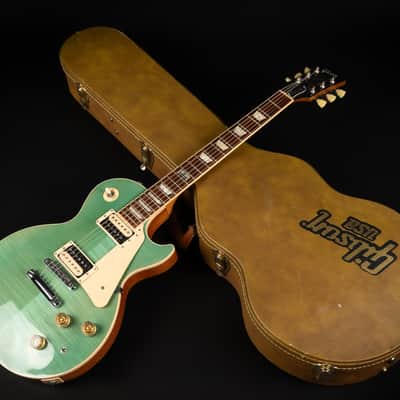2014 Gibson 120th Anniversary Les Paul Classic - Seafoam Green | USA '57 Classic Zebra Humbucker Pickups Push/Pull Coil Split Active Boost | CoA OHSC image 20