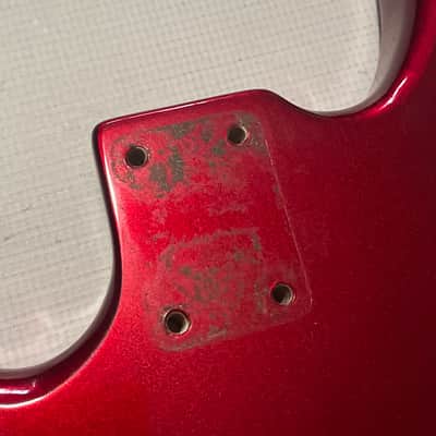 1983 Matsumoku Era Made in Japan Kramer Focus 2000 Candy Apple Red Guitar Body Floyd Ready image 17