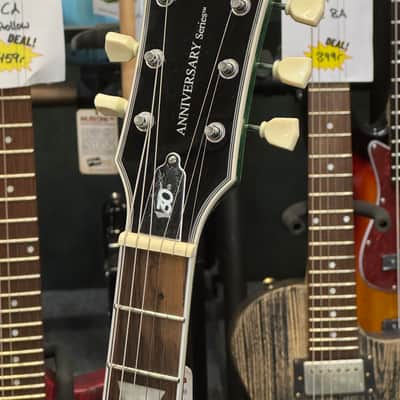 Vintage 30th Anniversary VS6 Electric Guitar with Vintage Style Vibrato ~ Green Metalflake image 3