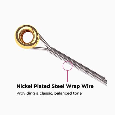 Power Slinky 7-String Ni-Wnd Elect-Guitar Strings 11-58 Gauge Set - Ni-plated wrap over hex-shape steel core; specially tempered tin-pltd plains image 5