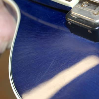 Hofner Contemporary Series Violin Bass Blue With Hard Shell Case image 15