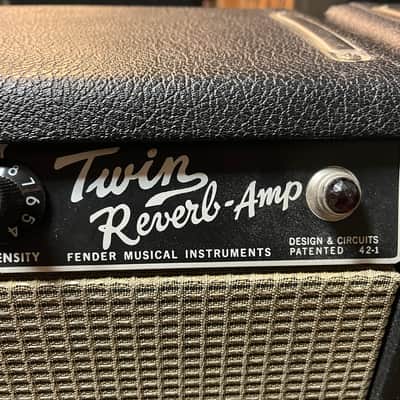 1967 Fender Blackface Twin Reverb Combo Amp image 10