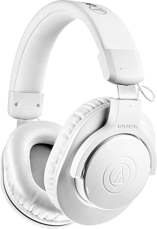 Audio Technica ATH-M20X Wired Headphones, White image 1