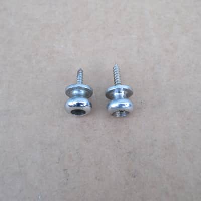 Vintage 1960s 1970s Teisco Mayfair Guitar Strap Buttons W Screws Univox Japan image 3