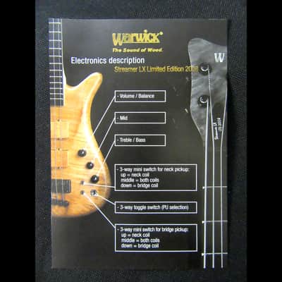 Warwick Streamer LX Limited Edition N°042 2008 natural satin finish image 11
