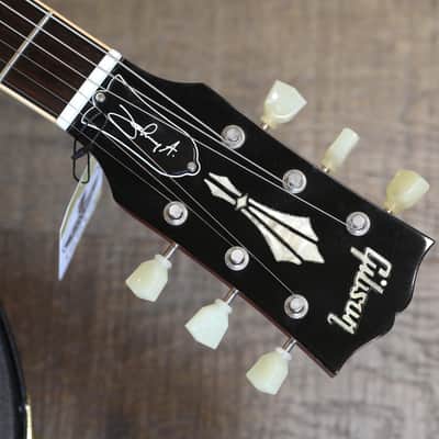 2014 Gibson Custom Shop Johnny A Standard Signature w/ Bigsby Semi-Hollow Electric Guitar Sunset Glow + COA OHSC image 12