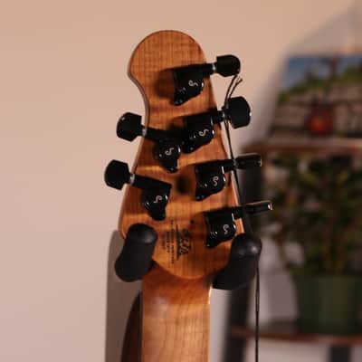 MusicMan Cutlass HT Jason Richardson - Ebony Fingerboard, Buckeye Burl Top Kokiri Forest image 15