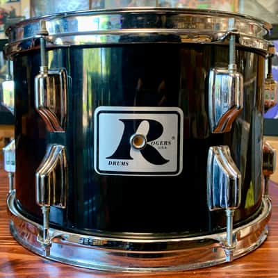 Rogers XP-8 3 Piece Ebony Black Drum Set - Good Condition - image 2