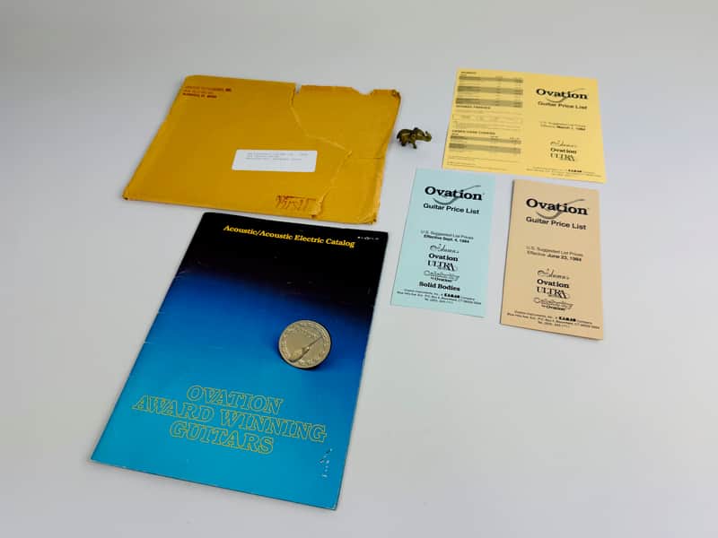 Ovation Guitars Dealer Catalog & Price List Package 1980 image 1